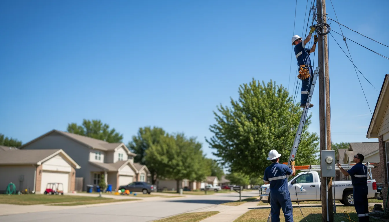 Residential electrician providing installation services in Chappell Hill, TX